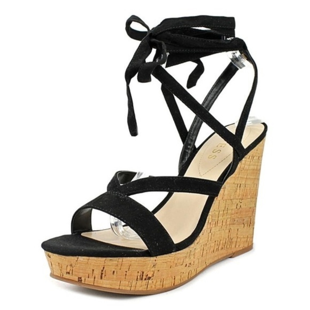 Guess Lace Up Wedges